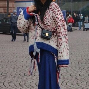 Zara Knit Cardigan With Fringing - Size xs-s